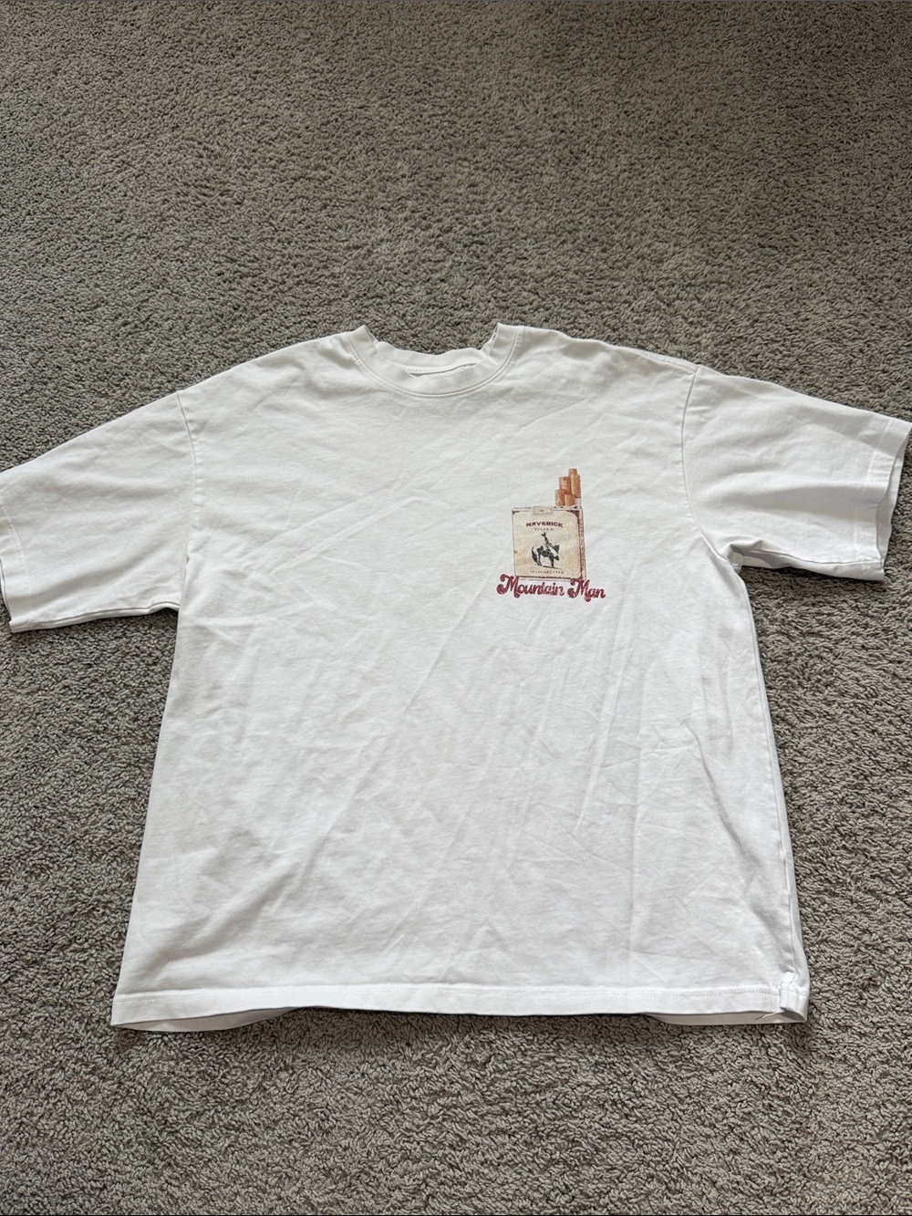 White Graphic Crewneck T-Shirt